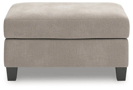 Willarae Taupe Ottoman by Ashley at Eve Furniture