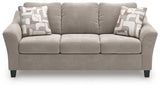 Willarae Taupe Queen Sofa Sleeper by Ashley at Eve Furniture