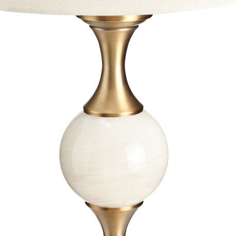 Willenhall White/Gold Table Lamp (Set of 2) by Crestview at Eve Furniture