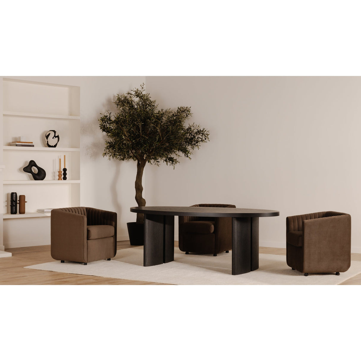 William Black Dining Table by Moe's Home at Eve Furniture