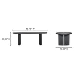 William Black Dining Table by Moe's Home at Eve Furniture