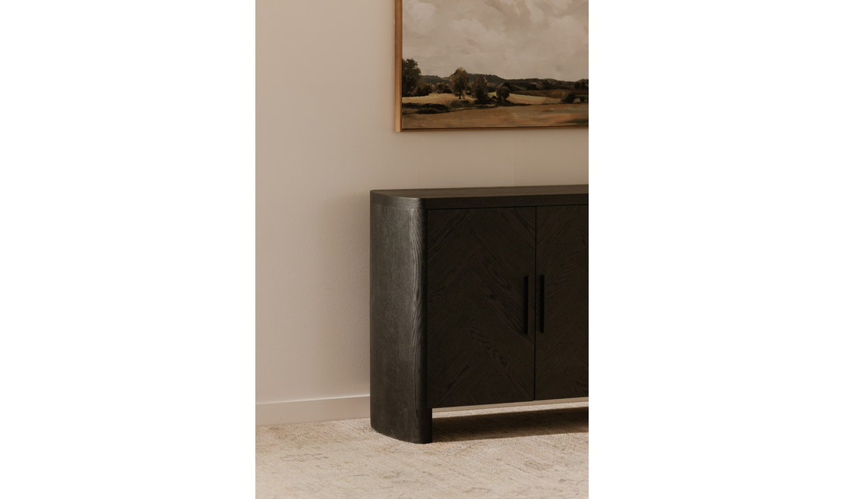 William Sideboard Black by Moe's Home at Eve Furniture