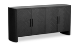 William Sideboard Black by Moe's Home at Eve Furniture