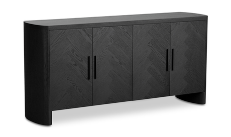 William Sideboard Black by Moe's Home at Eve Furniture
