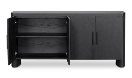 William Sideboard Black by Moe's Home at Eve Furniture