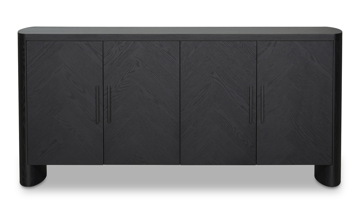 William Sideboard Black by Moe's Home at Eve Furniture