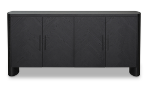 William Sideboard Black by Moe's Home at Eve Furniture