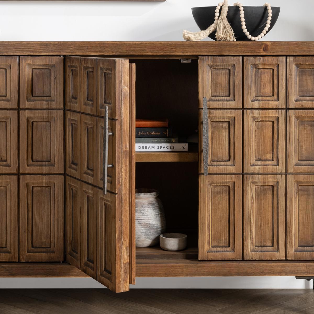 Willmark 6 Door Cabinet - Mission Brown by Classic Home at Eve Furniture