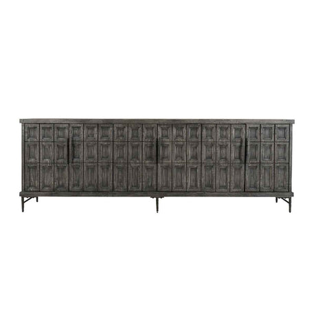 Willmark 6 Door Cabinet - Timeworn Black by Classic Home at Eve Furniture