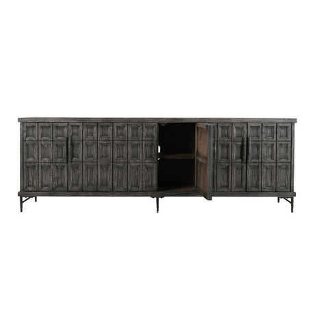 Willmark 6 Door Cabinet - Timeworn Black by Classic Home at Eve Furniture