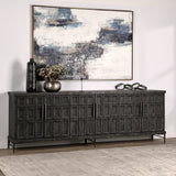 Willmark 6 Door Cabinet - Timeworn Black by Classic Home at Eve Furniture