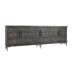 Willmark 6 Door Cabinet - Timeworn Black by Classic Home at Eve Furniture