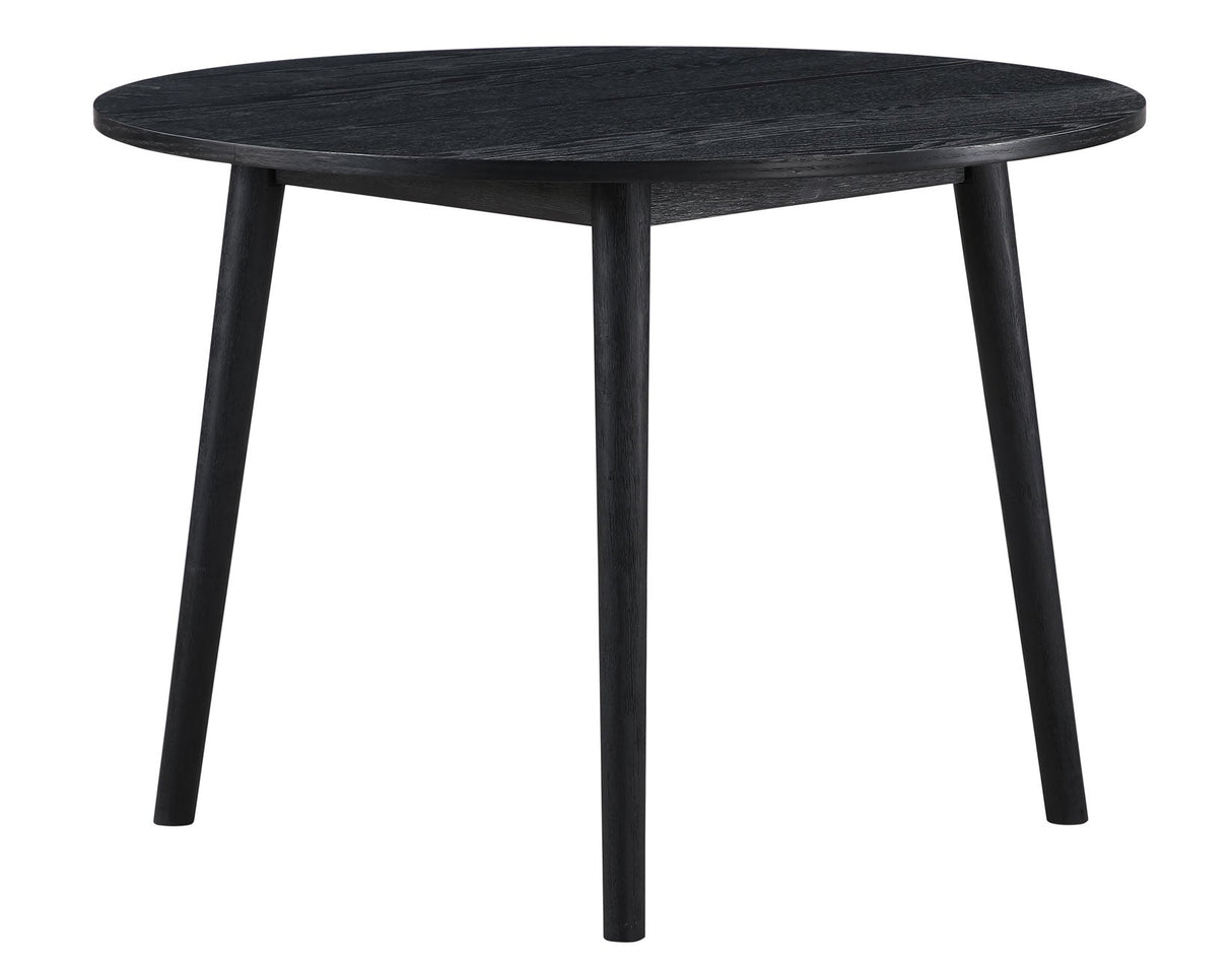 Willow 42″ Round Dining Table, Black