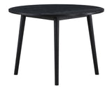 Willow 42″ Round Dining Table, Black