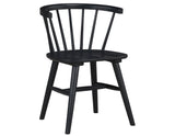 Willow 5 Piece  42-inch Round Dining Set, Black