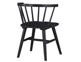 Willow 5 Piece  42-inch Round Dining Set, Black