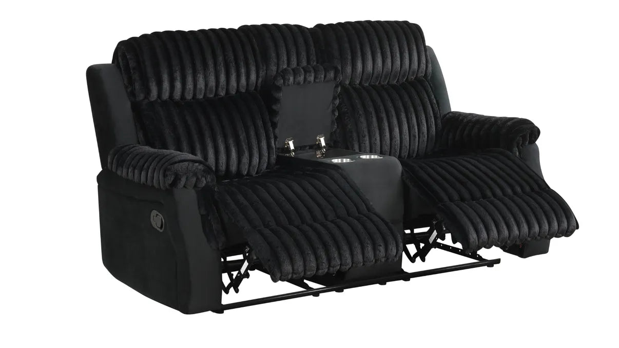 Willow Black 3-Piece Reclining Living Room Set [Special Price] by New Era Innovations at Eve Furniture