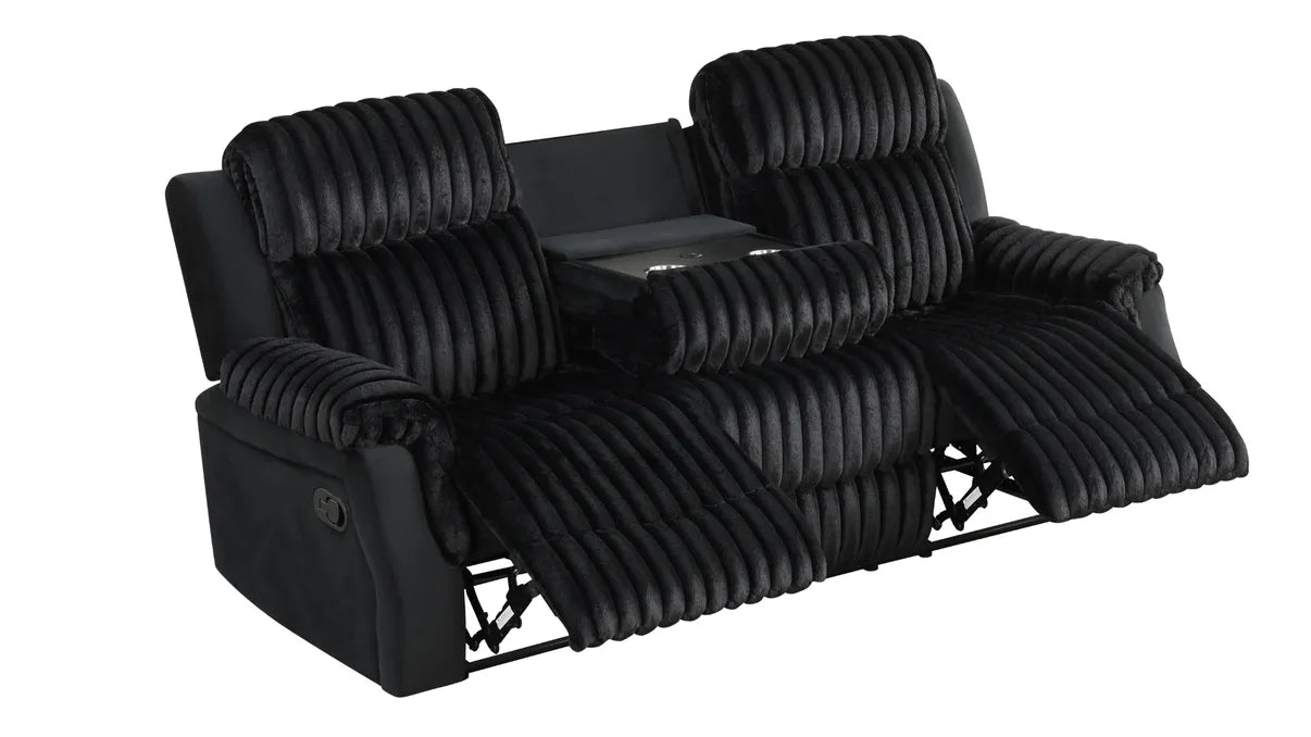 Willow Black 3-Piece Reclining Living Room Set [Special Price] by New Era Innovations at Eve Furniture