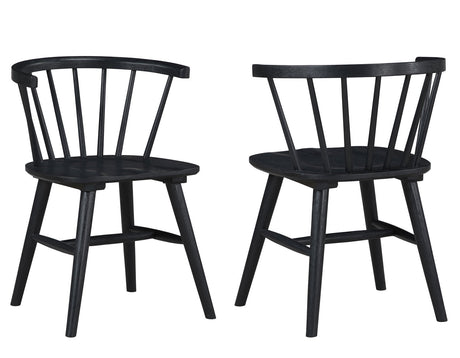 Willow Black Round Dining Room Set by Steve Silver at Eve Furniture
