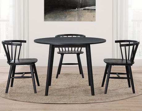 Willow Black Round Dining Room Set by Steve Silver at Eve Furniture