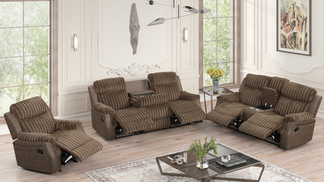 Willow Brown 3-Piece Reclining Living Room Set by New Era Innovations at Eve Furniture