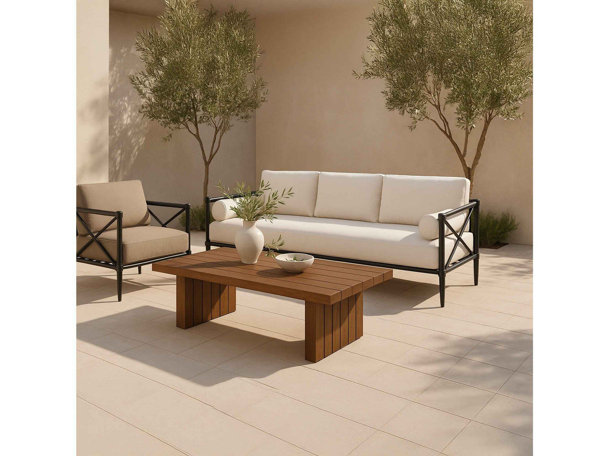 Willow Cream Outdoor Sofa by Moe's Home at Eve Furniture