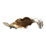Willow Gold Medium Two-Toned Leaf 2 Sculptural by Crestview at Eve Furniture