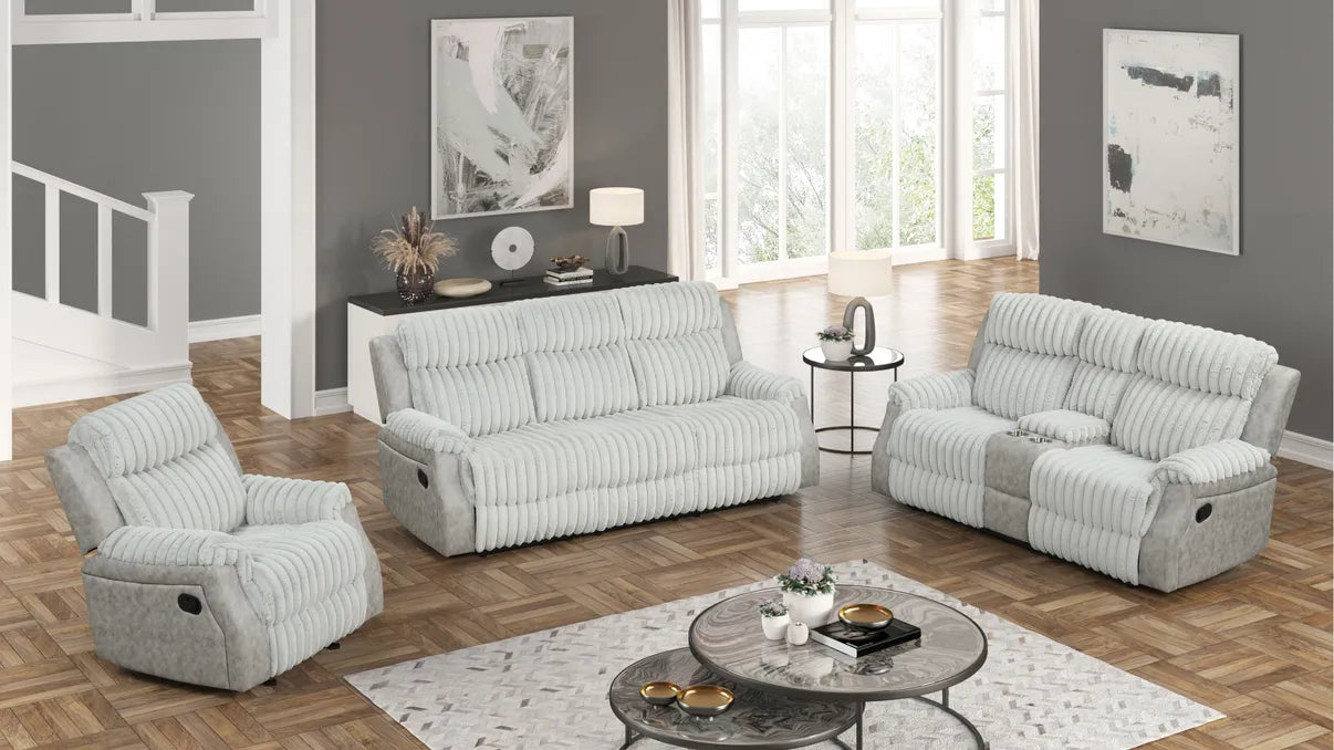 Willow Grey 3-Piece Reclining Living Room Set [Special Price] by New Era Innovations at Eve Furniture