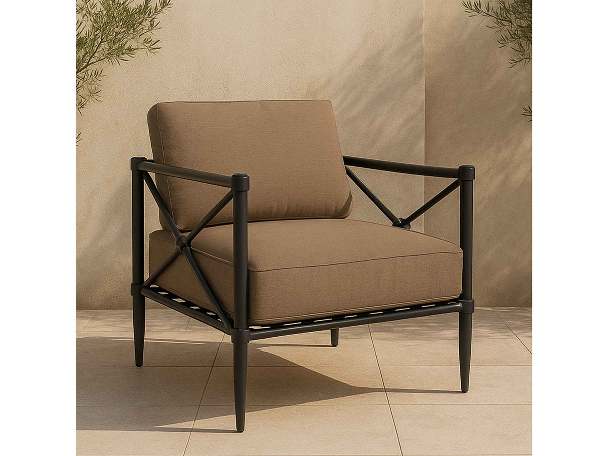 Willow Light Brown Outdoor Accent Chair by Moe's Home at Eve Furniture