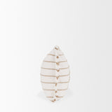 Willow 13x21 Lumbar Cream w/ Camel Stripes Decorative Pillow Cover by Mercana at Eve Furniture