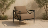 Willow Outdoor Accent Chair Light Brown by Moe's Home at Eve Furniture