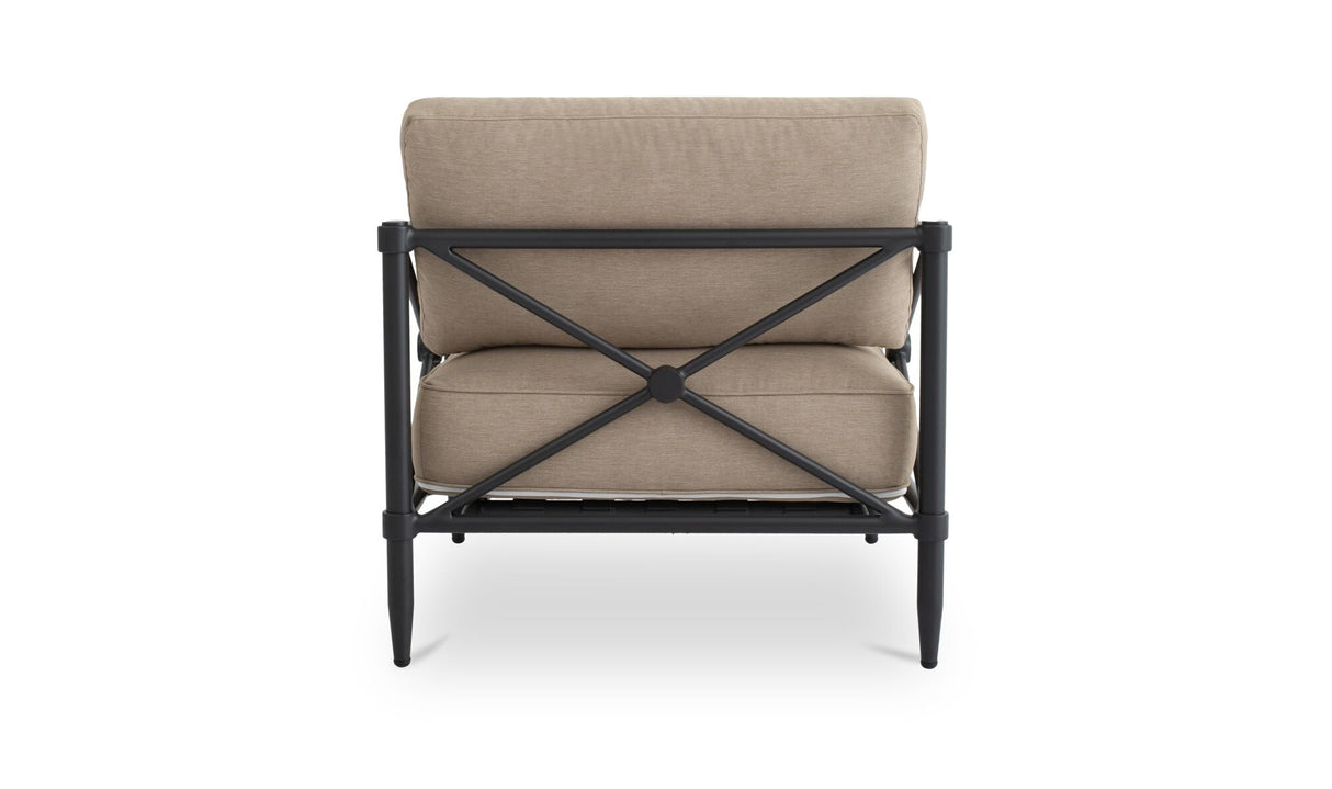 Willow Outdoor Accent Chair Light Brown by Moe's Home at Eve Furniture
