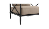 Willow Outdoor Accent Chair Light Brown by Moe's Home at Eve Furniture