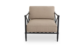 Willow Outdoor Accent Chair Light Brown by Moe's Home at Eve Furniture