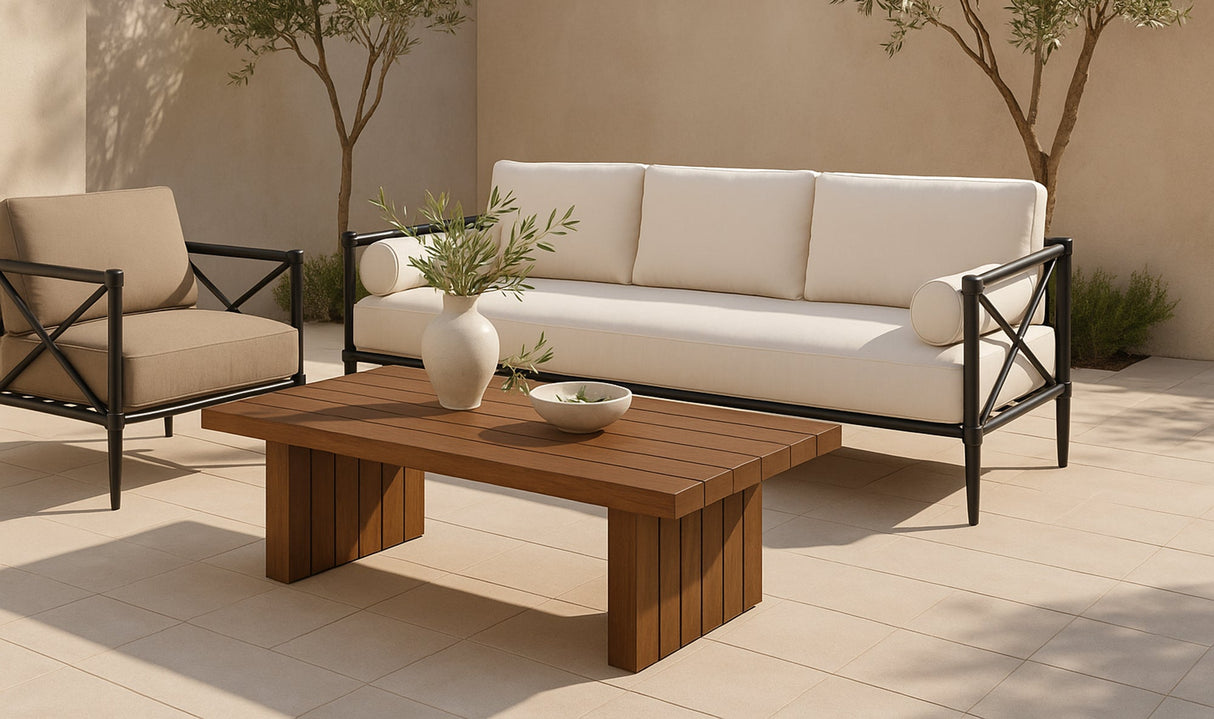 Willow Outdoor Sofa Cream by Moe's Home at Eve Furniture