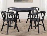 Willow Solid Wood Dining Chair, Black by Steve Silver at Eve Furniture