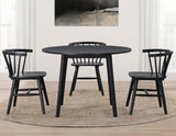 Willow Solid Wood Dining Chair, Black by Steve Silver at Eve Furniture