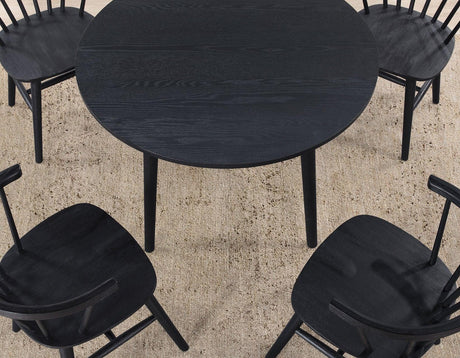 Willow Solid Wood Dining Chair, Black by Steve Silver at Eve Furniture