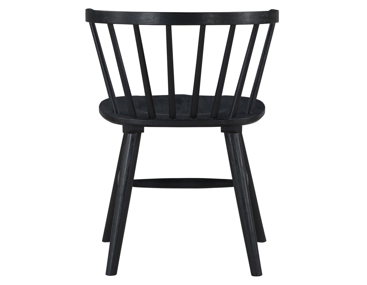 Willow Solid Wood Dining Chair, Black by Steve Silver at Eve Furniture