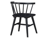 Willow Solid Wood Dining Chair, Black by Steve Silver at Eve Furniture