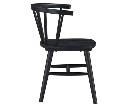 Willow Solid Wood Dining Chair, Black by Steve Silver at Eve Furniture