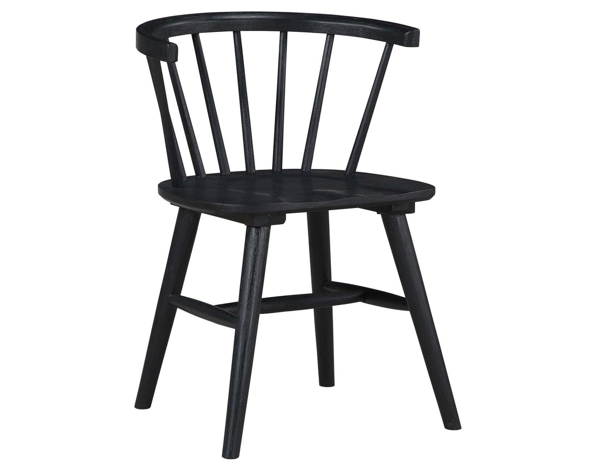 Willow Solid Wood Dining Chair, Black by Steve Silver at Eve Furniture
