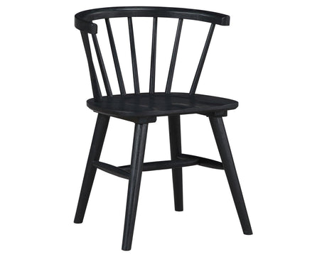 Willow Solid Wood Dining Chair, Black by Steve Silver at Eve Furniture