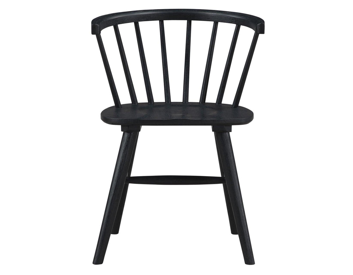 Willow Solid Wood Dining Chair, Black by Steve Silver at Eve Furniture