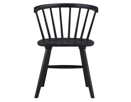 Willow Solid Wood Dining Chair, Black by Steve Silver at Eve Furniture