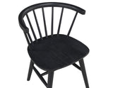 Willow Solid Wood Dining Chair, Black by Steve Silver at Eve Furniture