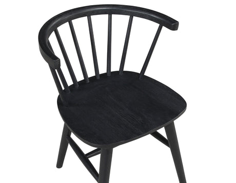 Willow Solid Wood Dining Chair, Black by Steve Silver at Eve Furniture
