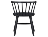 Willow Solid Wood Dining Chair, Black