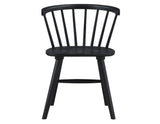 Willow Solid Wood Dining Chair, Black