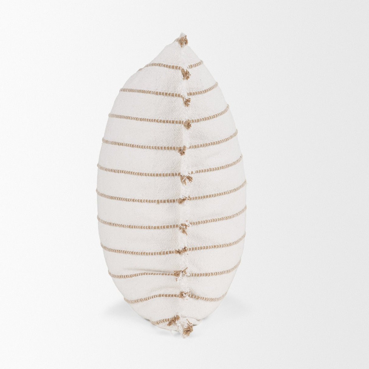 Willow 20x20 Square Cream w/ Camel Stripes Decorative Pillow Cover by Mercana at Eve Furniture